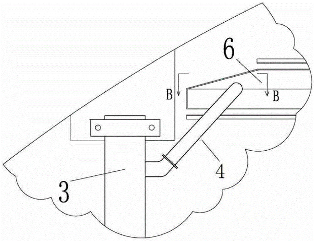 An online cleaning device and method for a trough-type liquid distributor