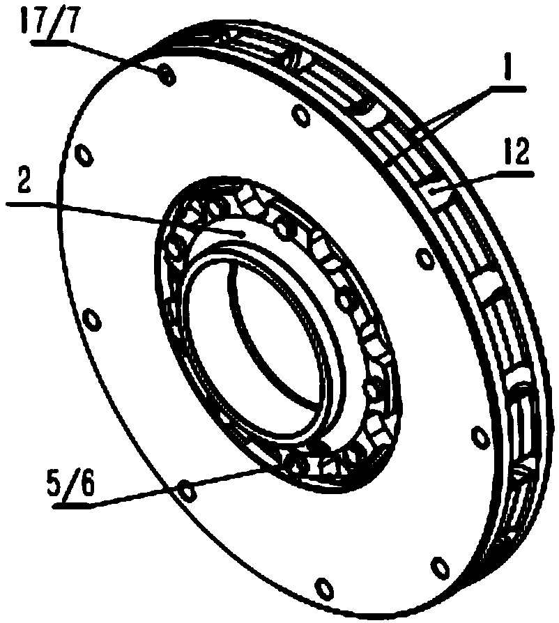 All-carbon ceramic axle-mounted brake disc