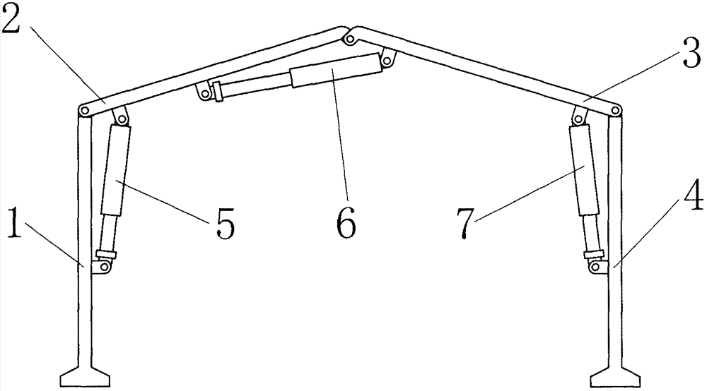 Folding type supporting device