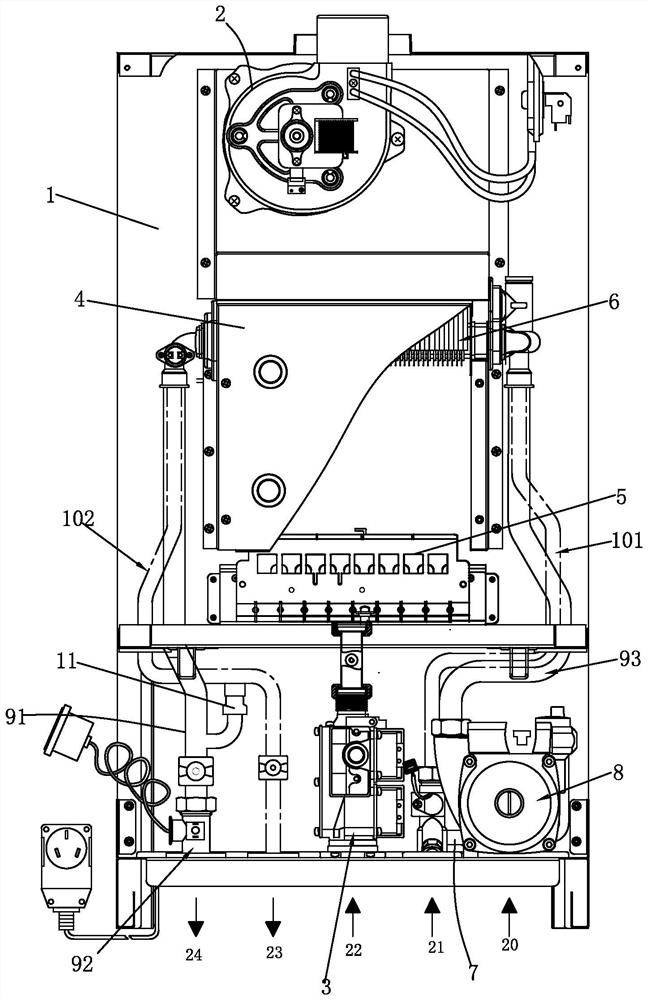 Wall-hanging stove