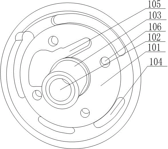 Quick hole-milling positioning tool for strong-sucking type eccentric upper seal flange