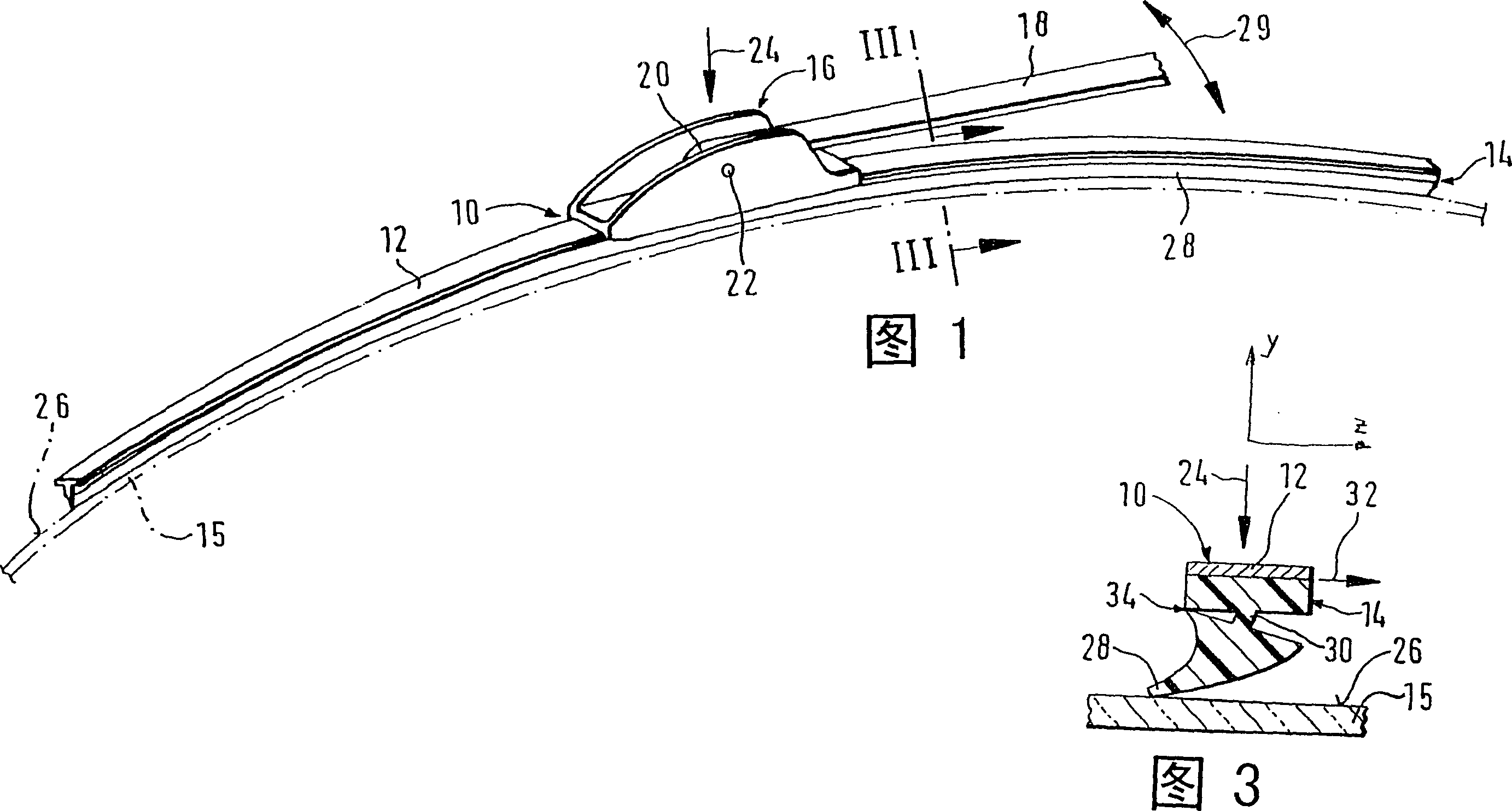 Wiper blade for windshields, erpecially automobile windshields, and method for production thereof