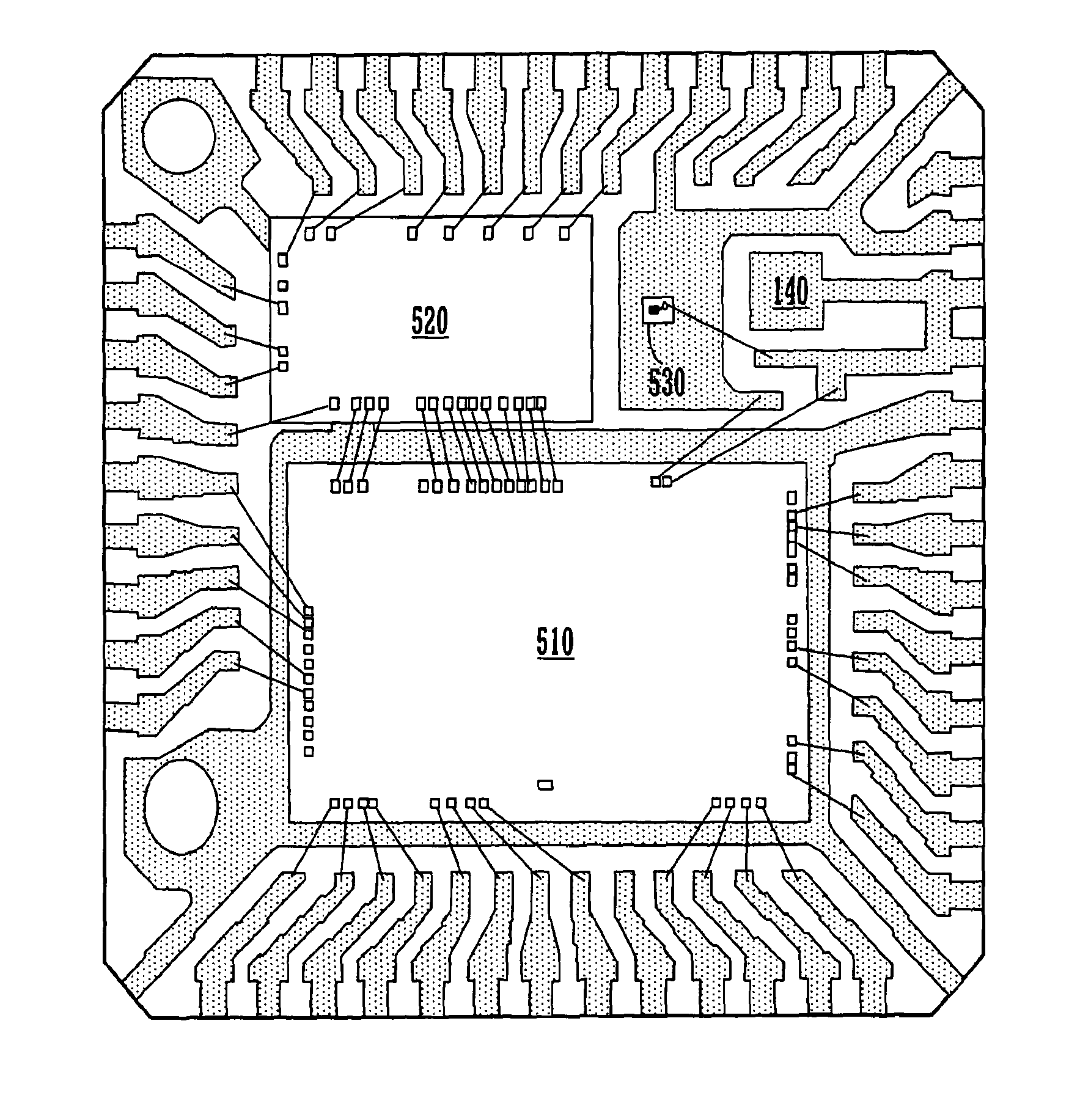 Multiple die paddle leadframe and semiconductor device package