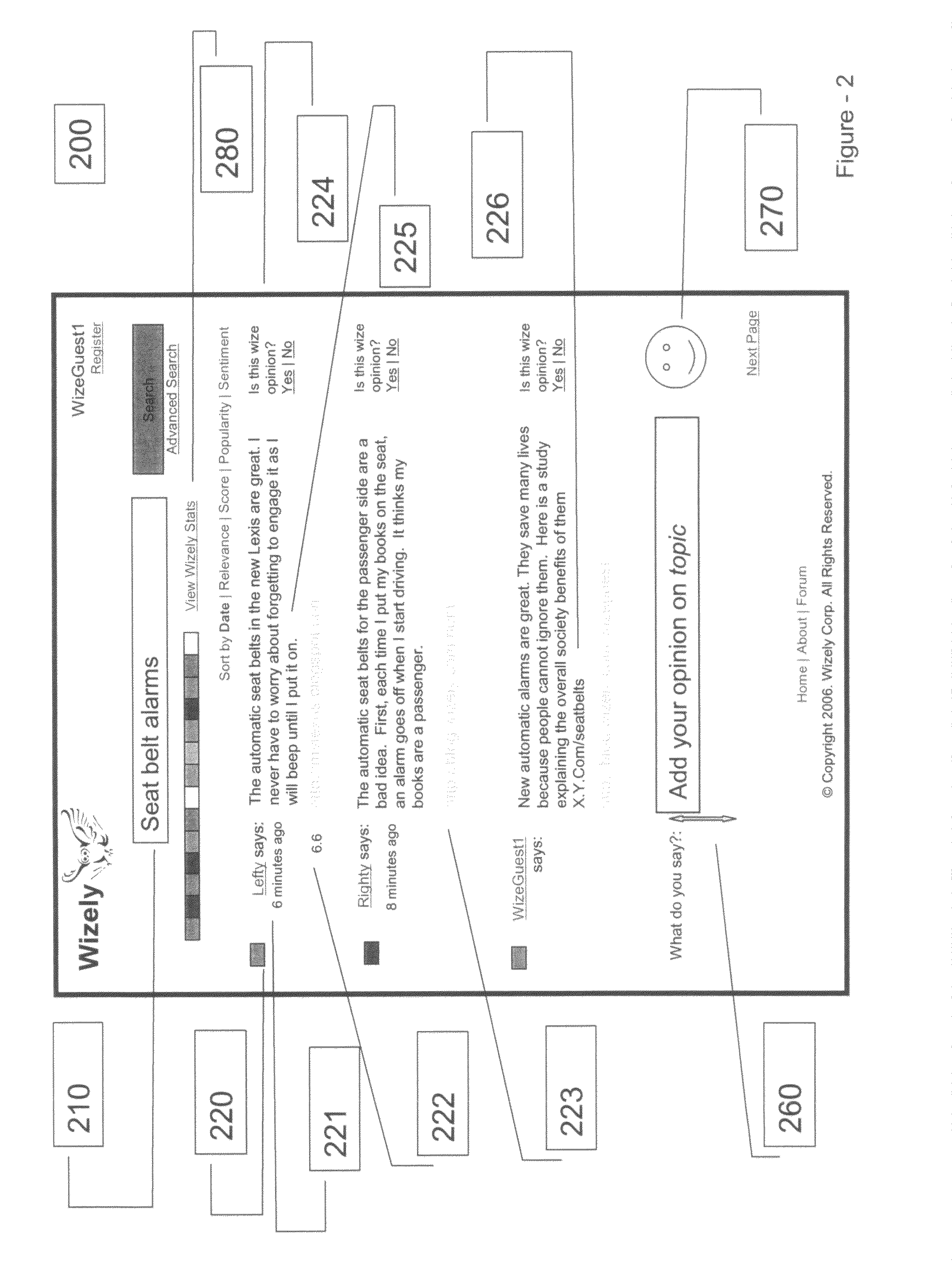 System and method for evaluating sentiment