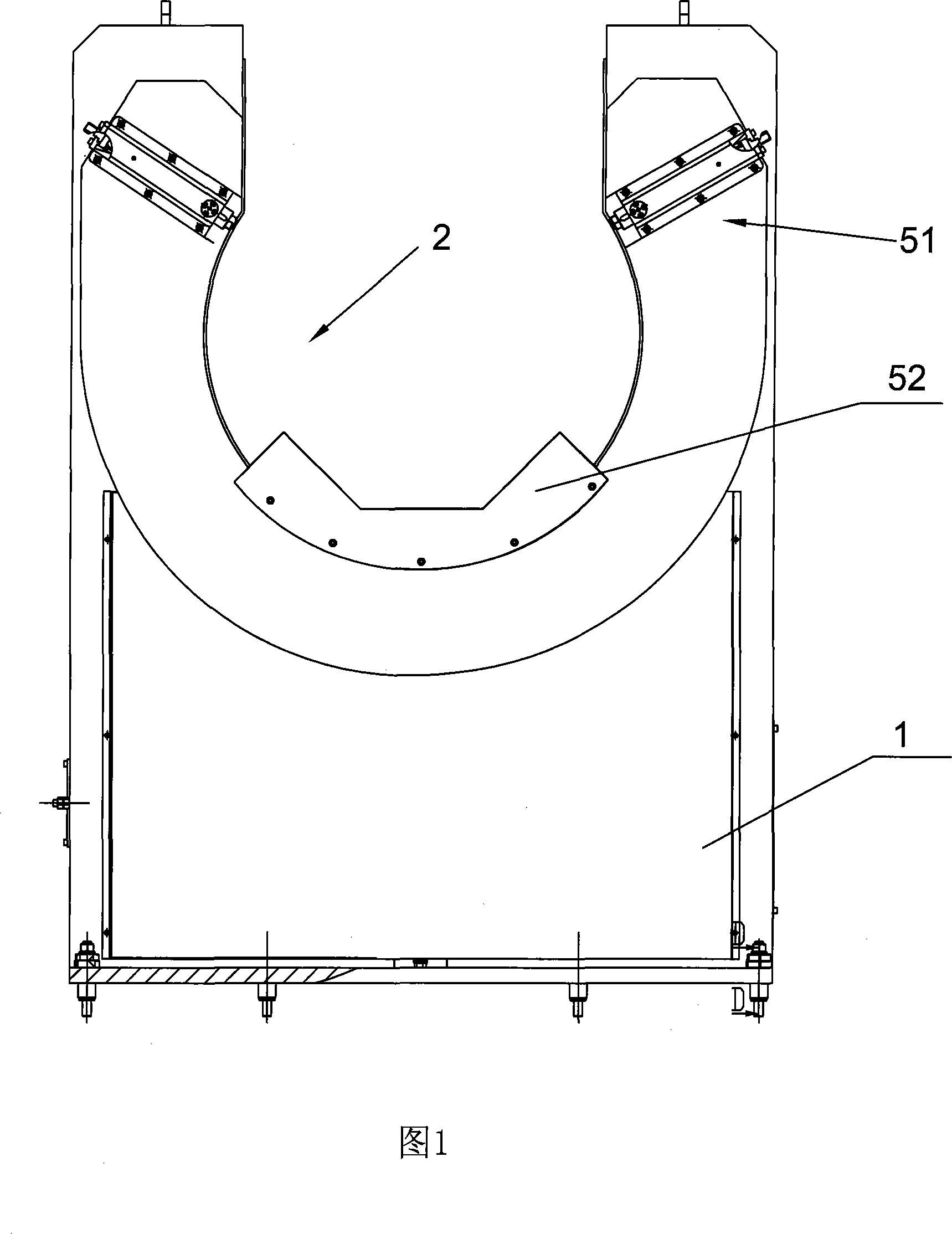 Large-sized fitting circular seam solder displacement machine