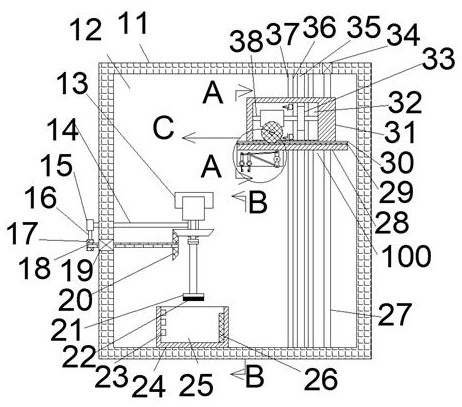 Small automatic false tooth taking equipment