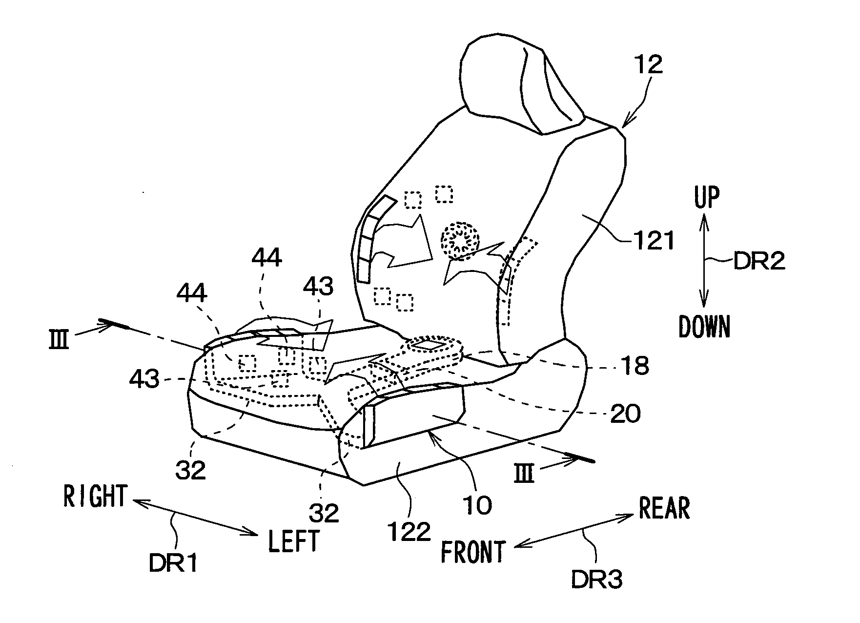 Vehicle seat air-conditioning device