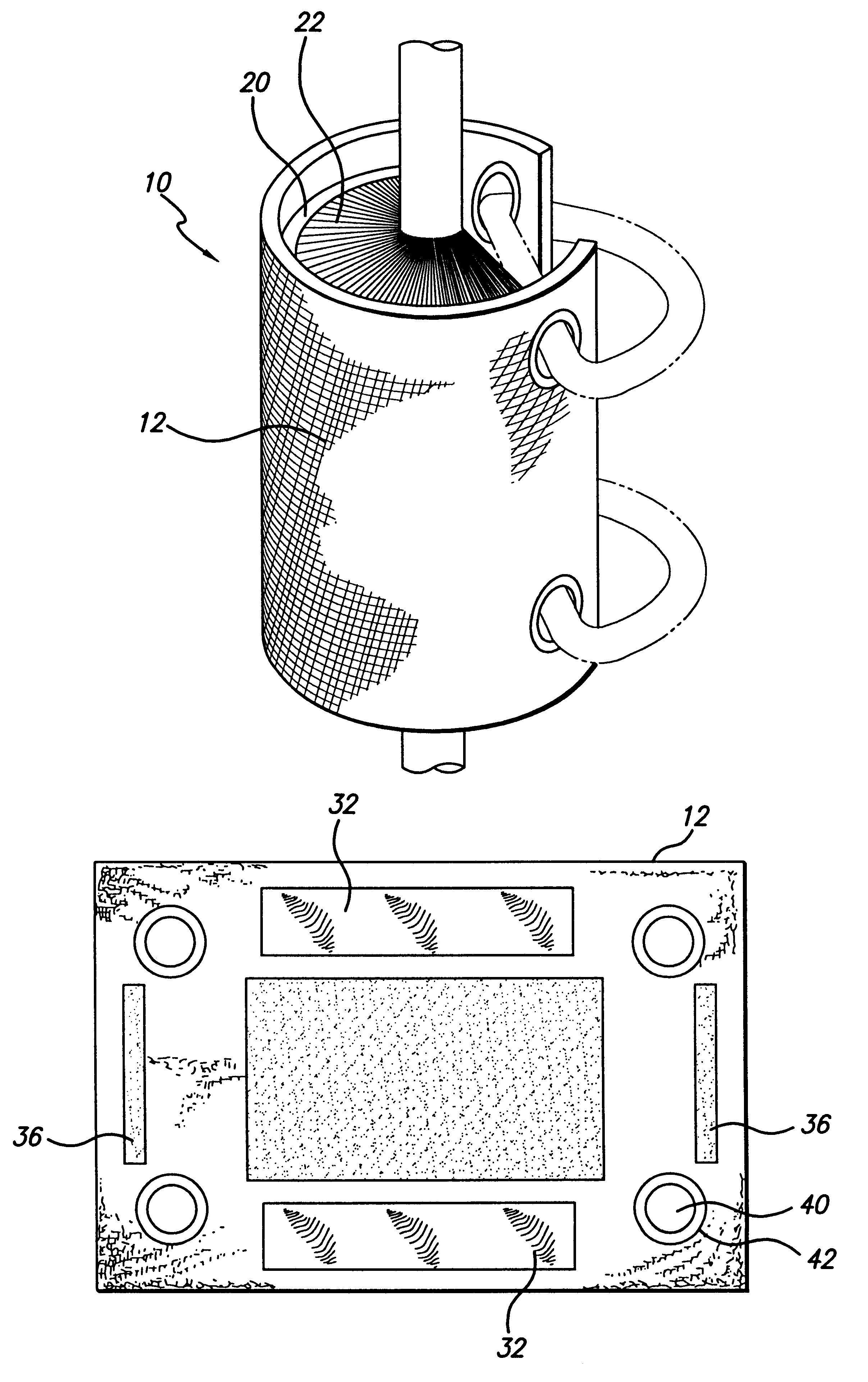 Rigging cable cleaning device