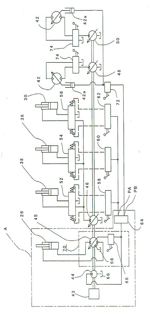 Pump for closed-circuit configuration