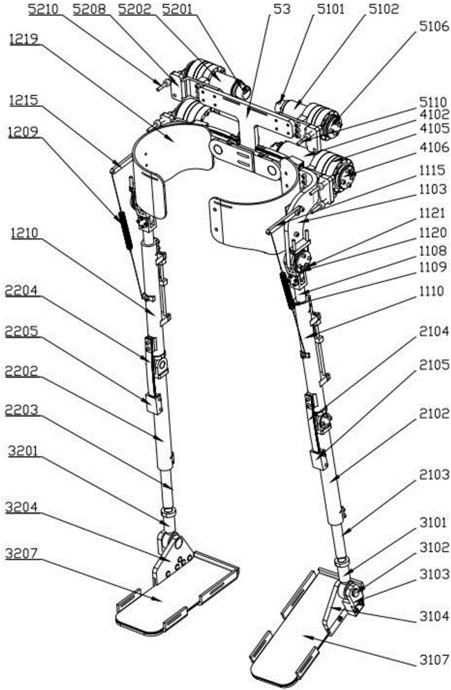 Energy-saving semi-passive lower limb exoskeleton based on lasso driving