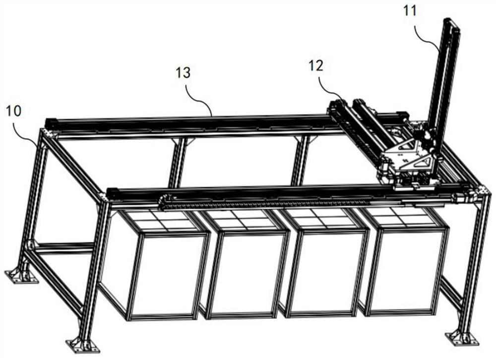 Shoe box storing and taking equipment