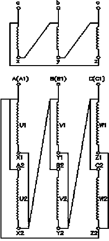 Coil structure of multi-voltage experimental transformer