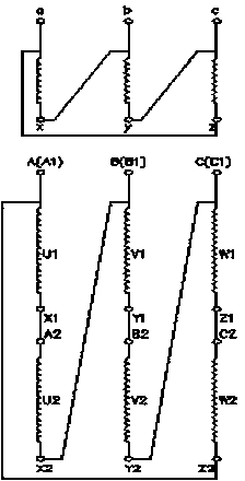 Coil structure of multi-voltage experimental transformer