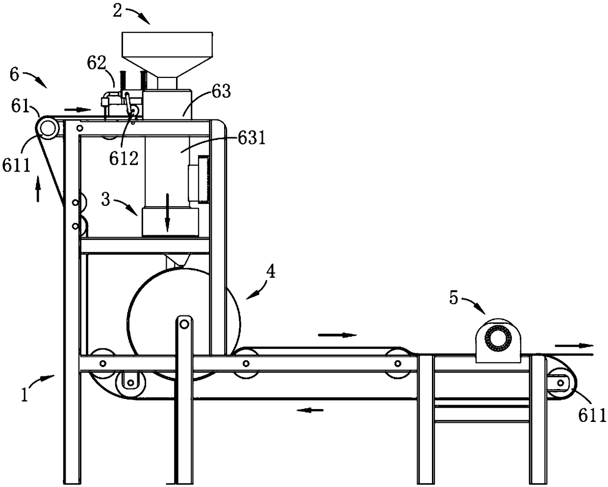 A casting production mechanism and manufacturing method of degradable courier slip labeling paper