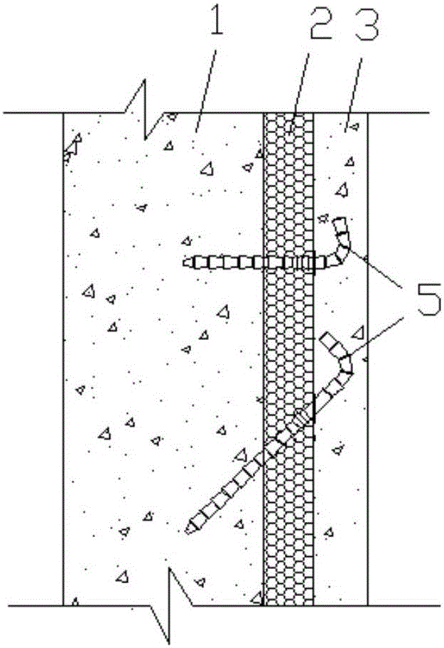 Hook-shaped steel core composite connecting piece prefabricated sandwiched heat insulation wallboard and manufacturing method thereof