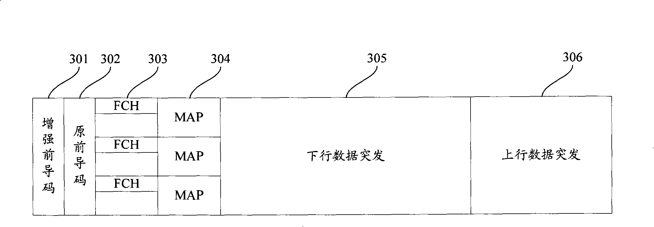 Lead code sending and receiving method for wideband wireless communication system