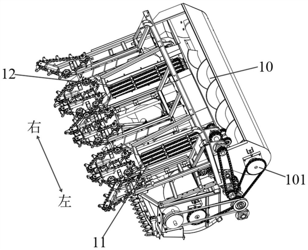 Header for stalk and ear harvesting type corn harvester