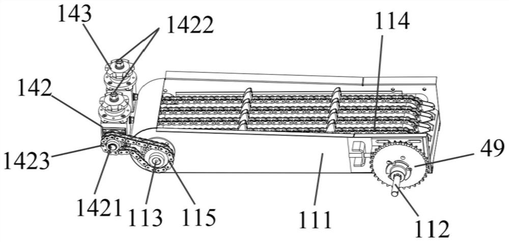 Header for stalk and ear harvesting type corn harvester