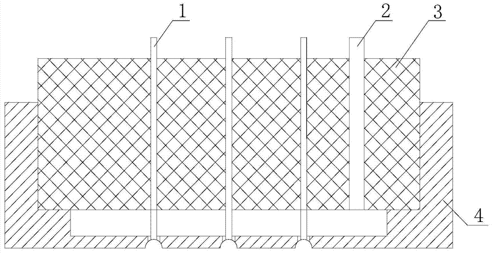 Flat plate pinhole coaxial electrostatic spinning fiber composite spinning jet and spinning method thereof