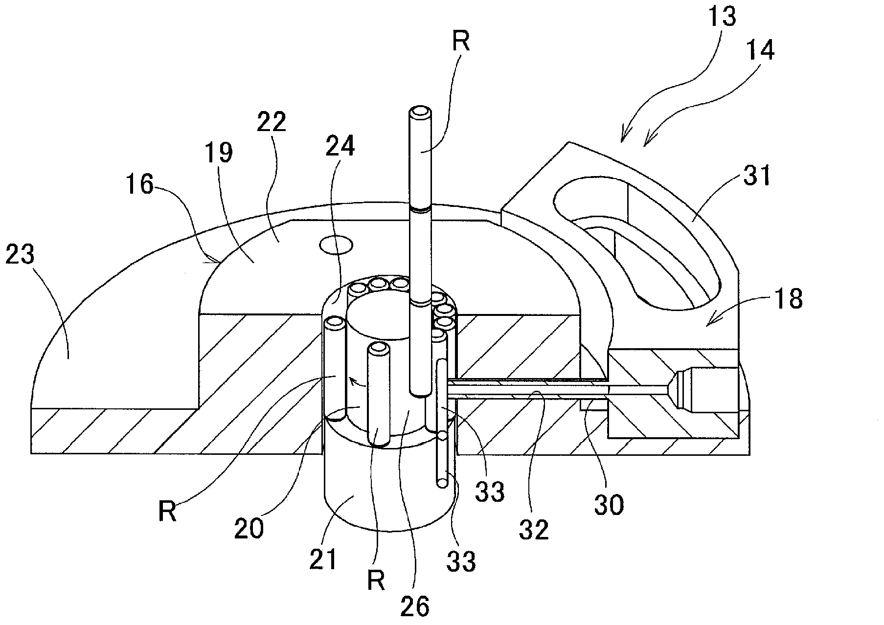 Roller alignment device and roller alignment method