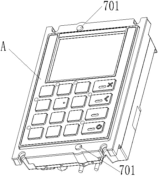 Metal keyboard with anti-tamper contacts and installation method thereof