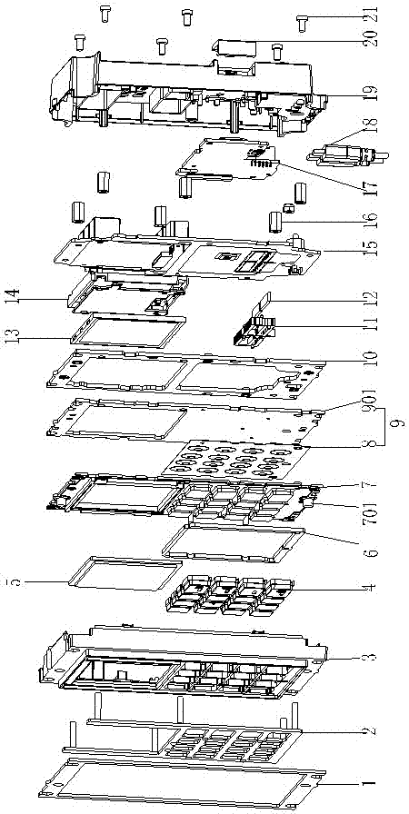 Metal keyboard with anti-tamper contacts and installation method thereof