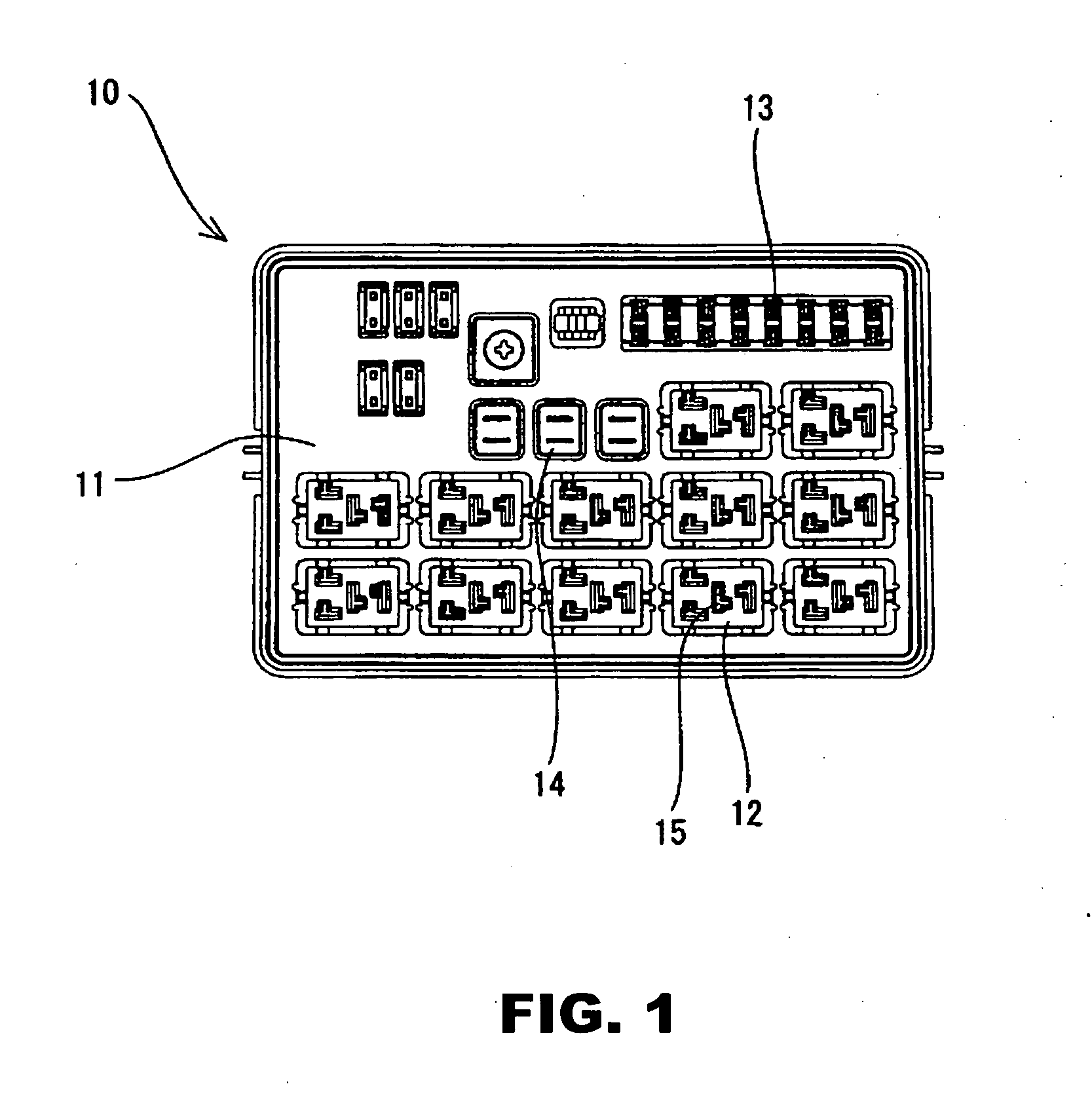 Electrical junction box having an inspection section of a slit width of a tuning fork-like terminal