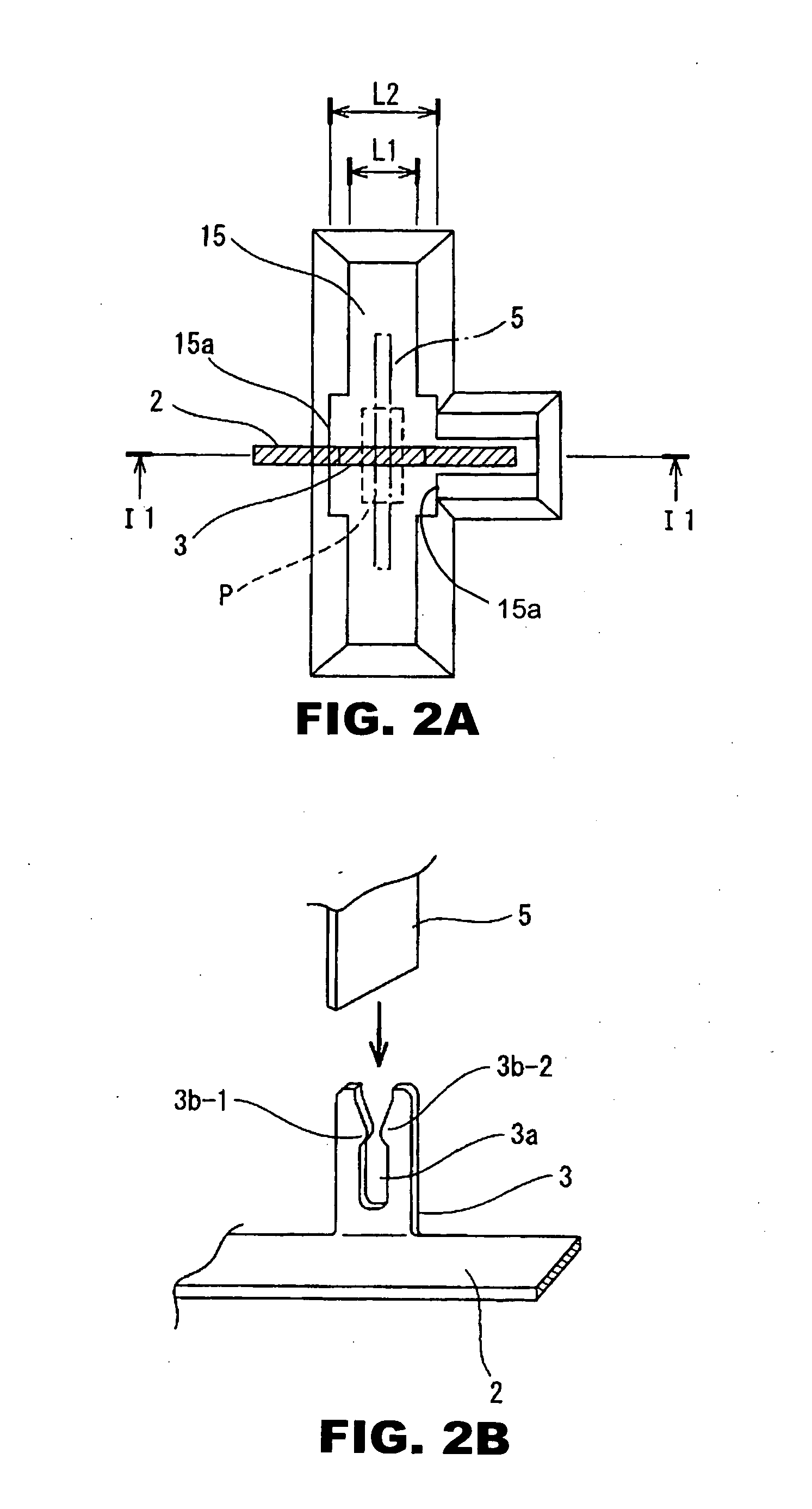 Electrical junction box having an inspection section of a slit width of a tuning fork-like terminal