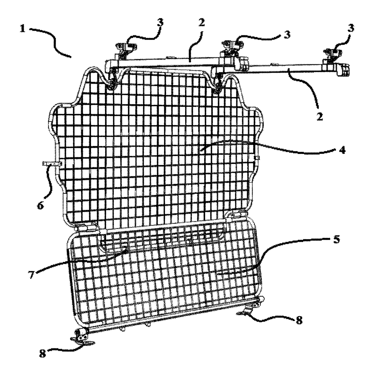 Mechanism for changing the luggage compartment width in a vehicle