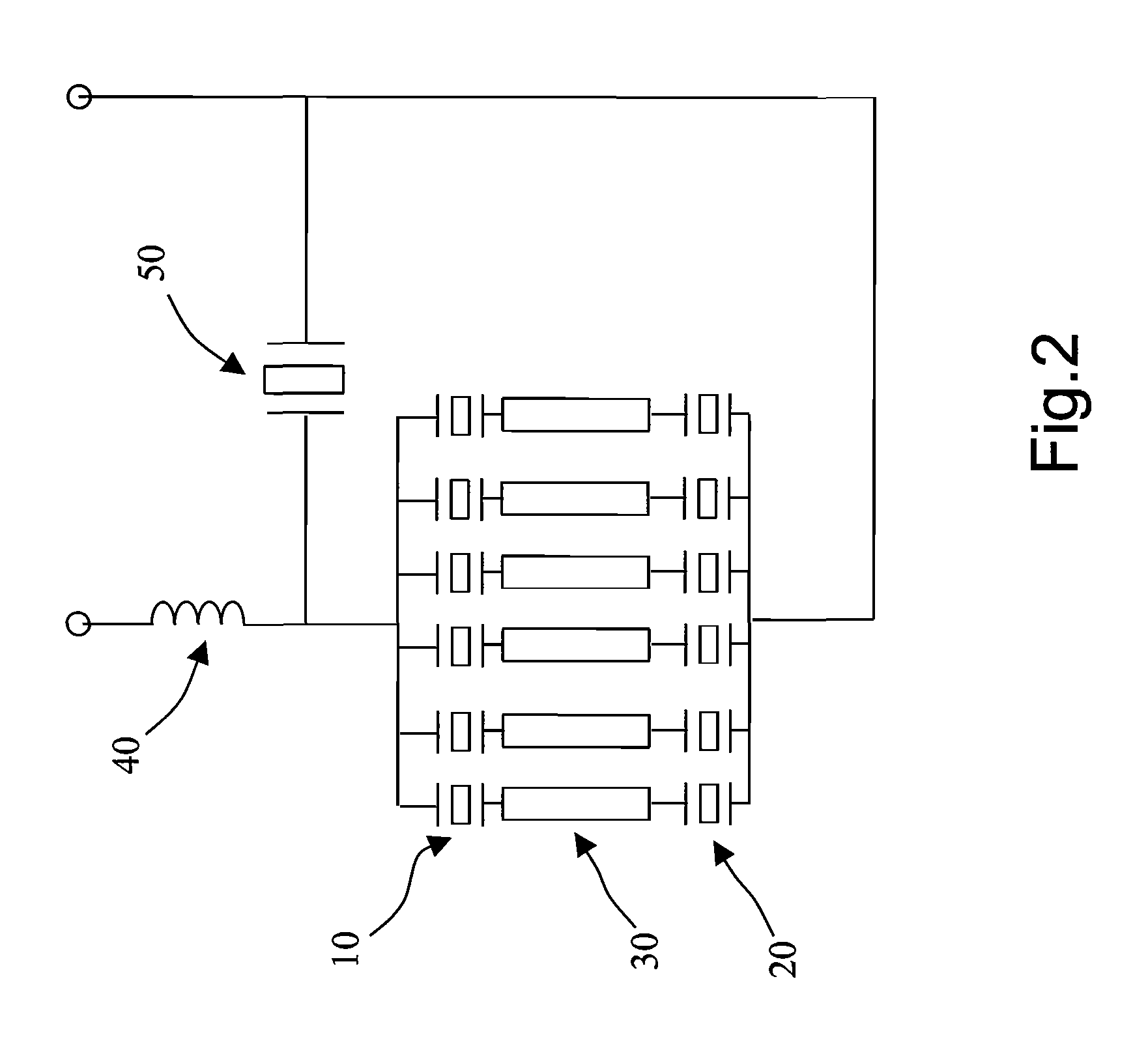 Piezoelectric cascade resonant lamp-ignition circuit