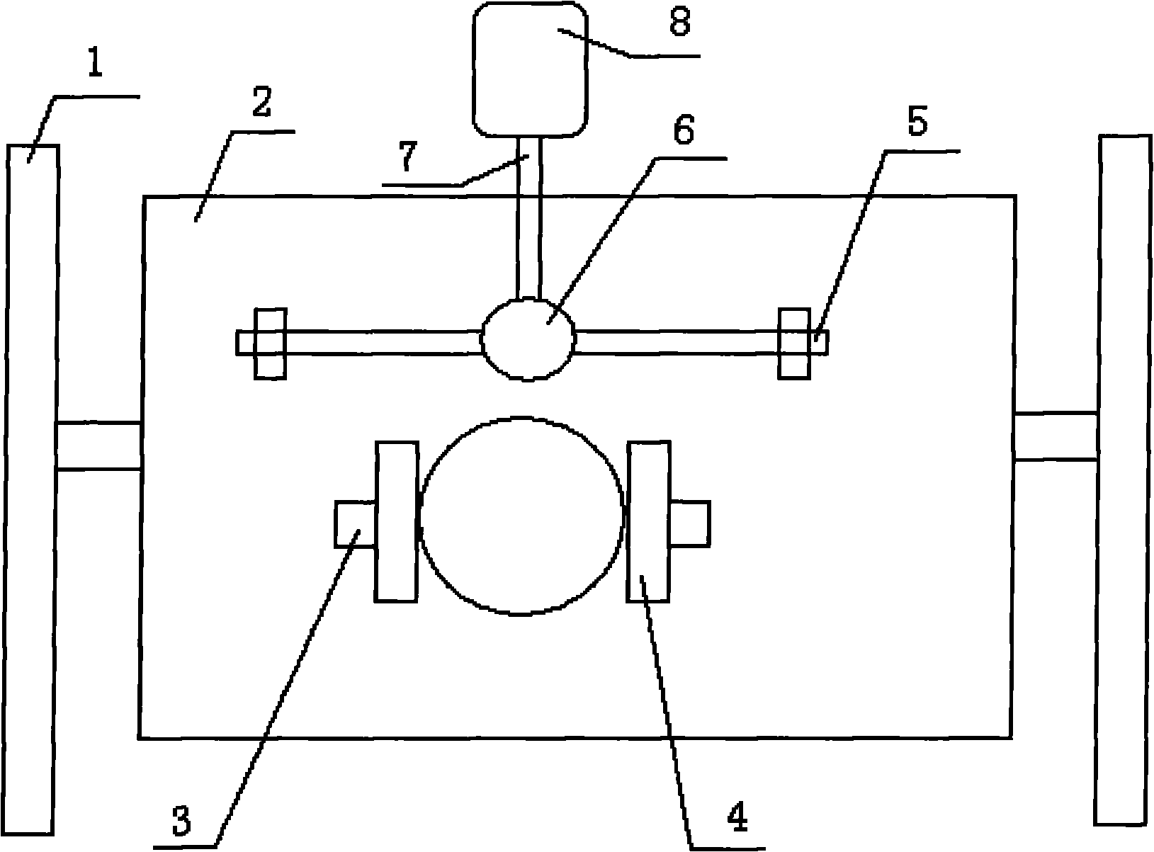 Clearing device of through holes of purifier carrier