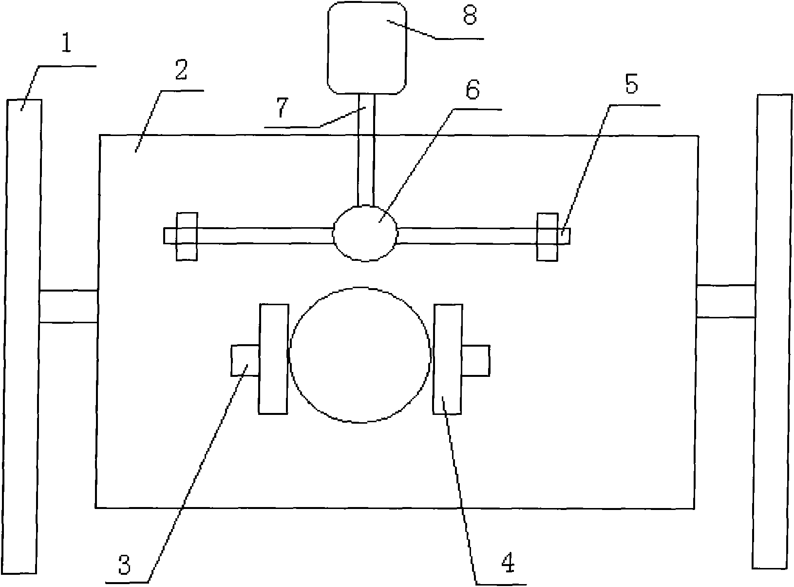 Clearing device of through holes of purifier carrier