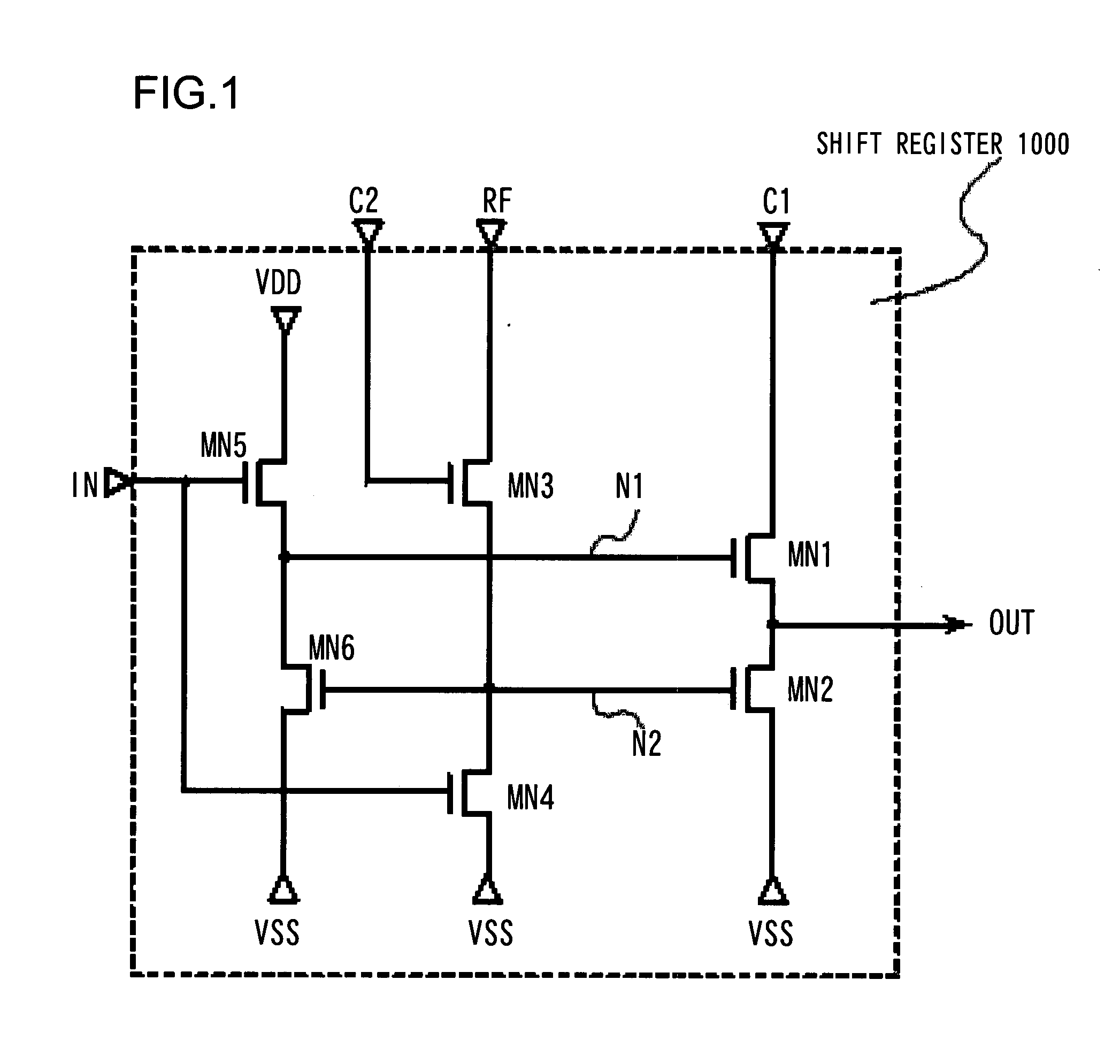 Semiconductor circuit, scanning circuit and display device using these circuits