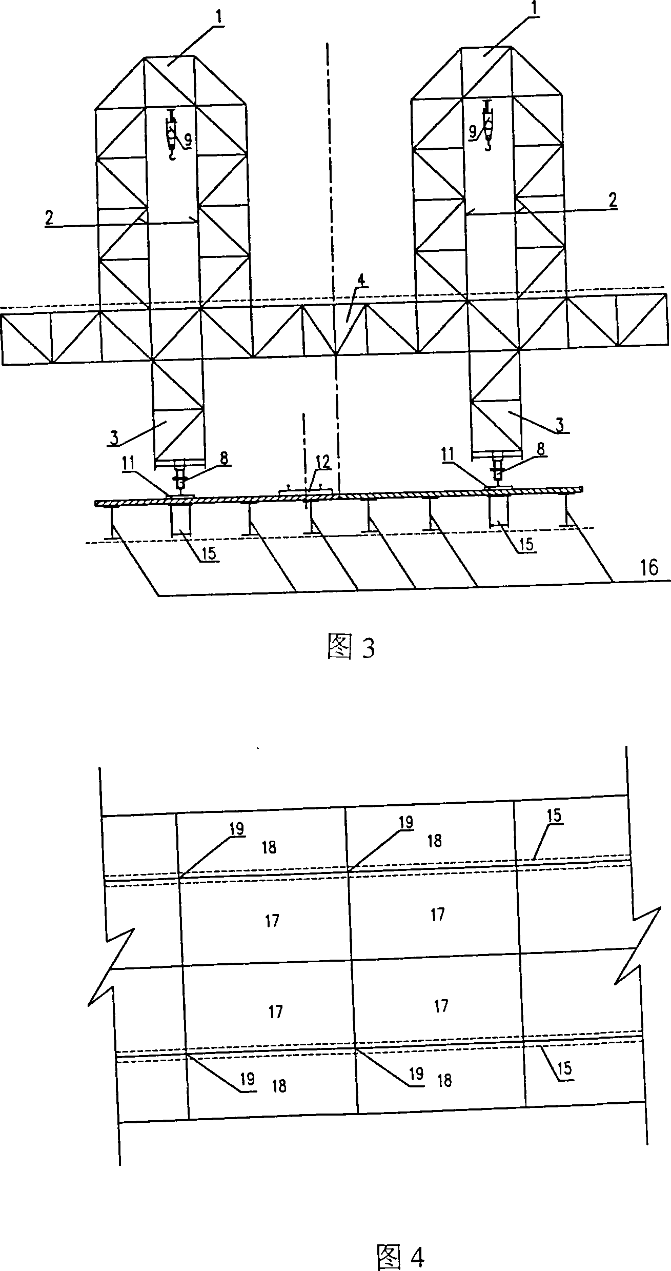 High-altitude framework type simple plate supporting machine
