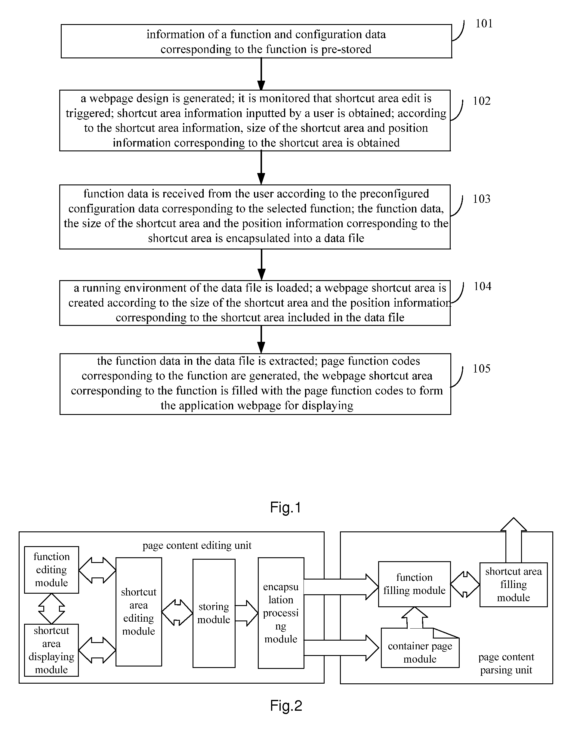 Methods and apparatus for editing an application webpage