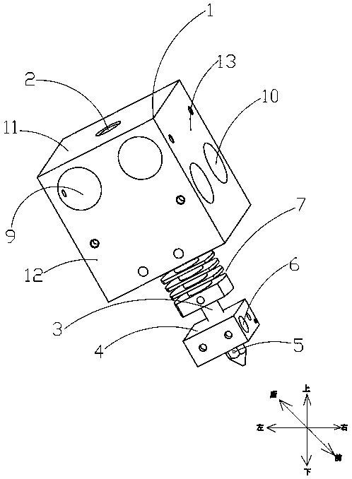 Spray head structure for three-dimensional printing