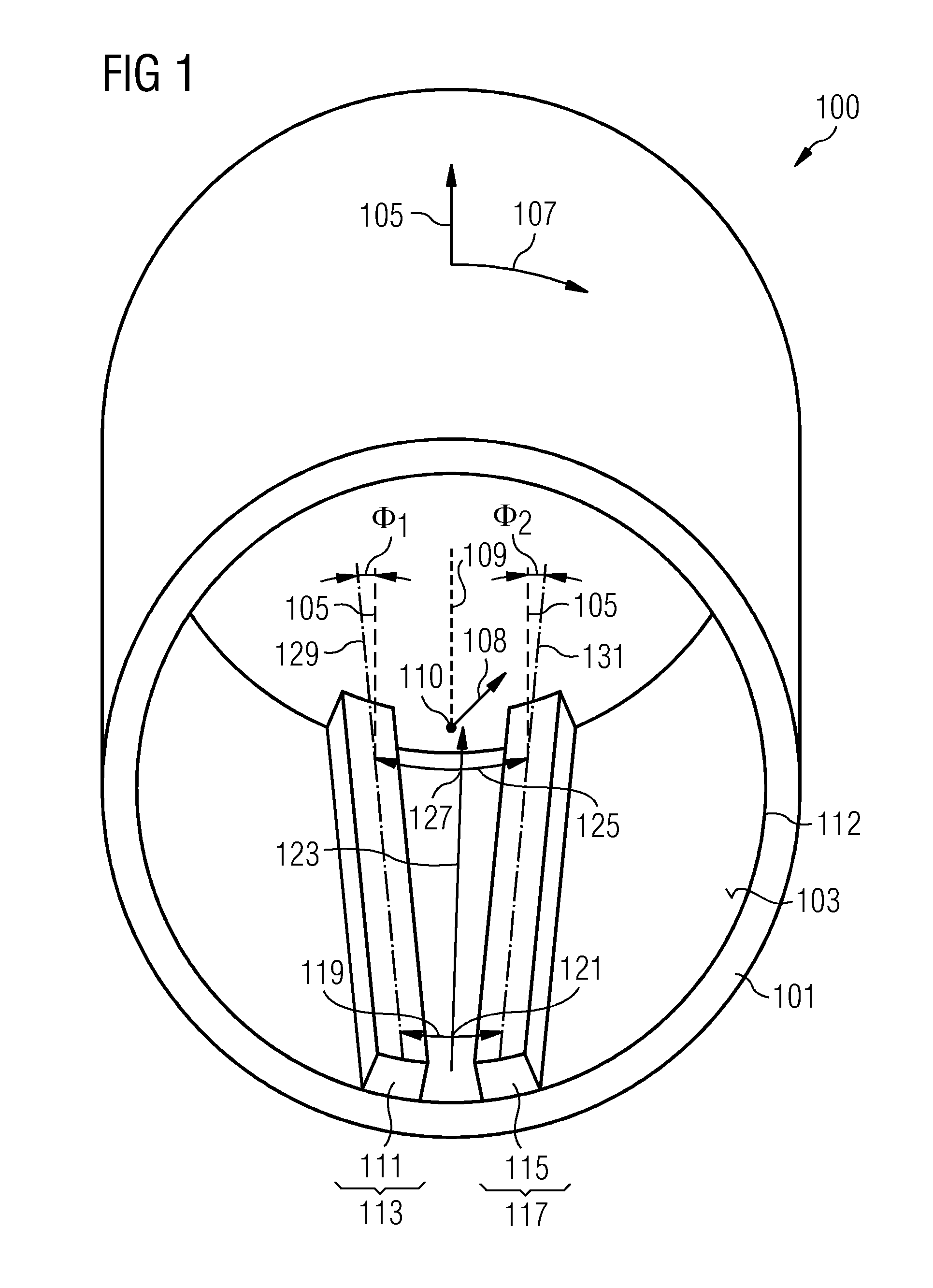 Rotor arrangement and electromechanical transducer having non-parallel permanent magnets