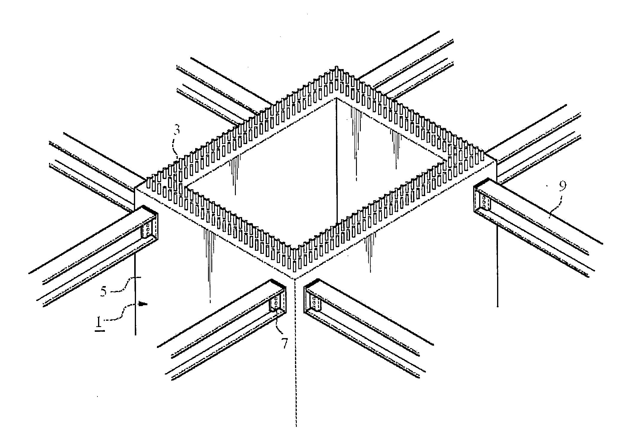 Structure For Constructing a High-Rise Building Having a Reinforced Concrete Structure Including a Steel Frame