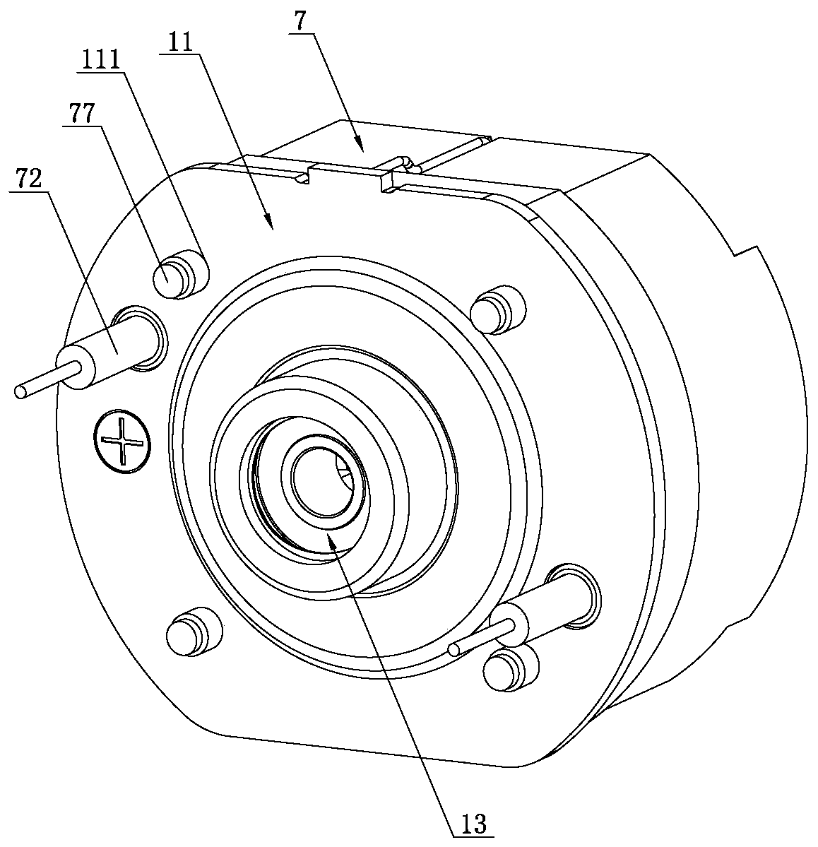 Mute motor structure convenient to install