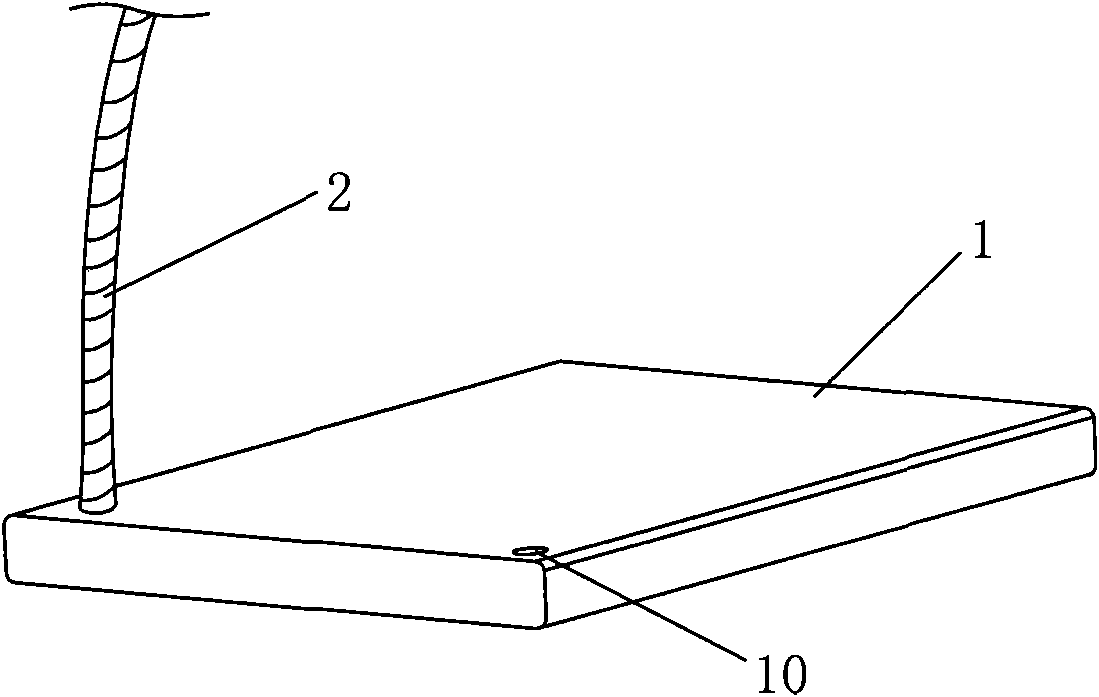 Needle guiding support device