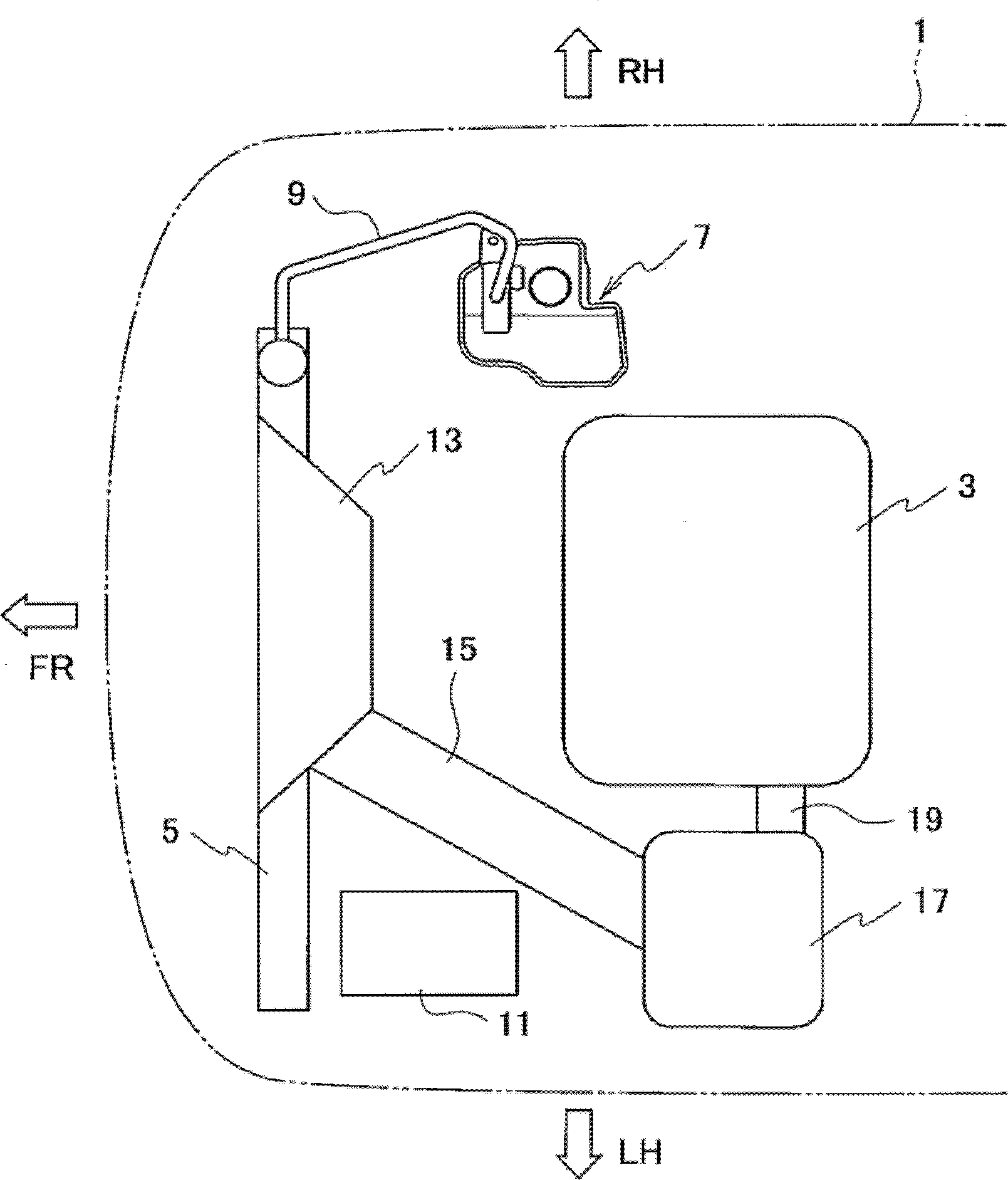 Storage box of cooling liquid of automobile