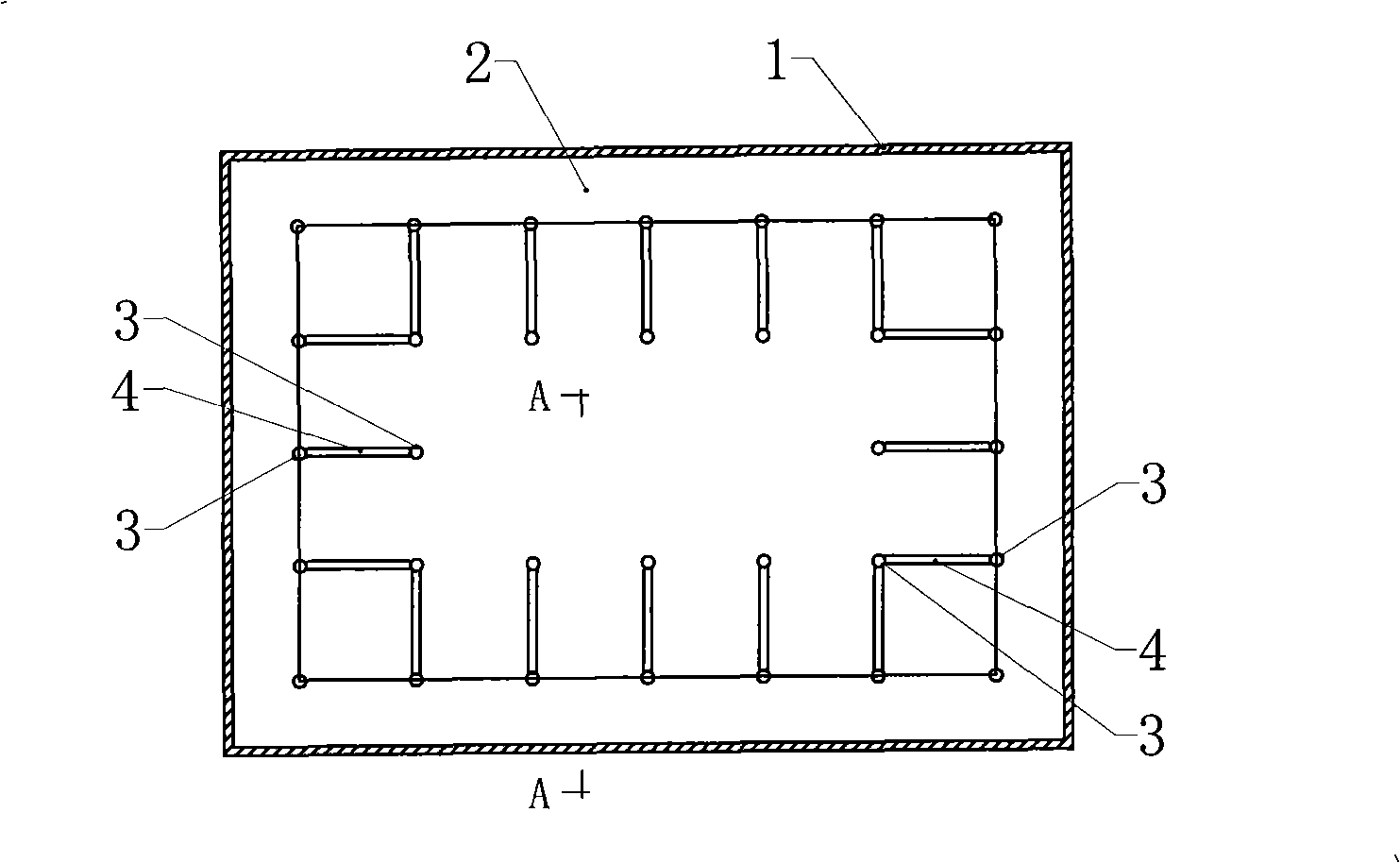 Method and supporting construction for enlarging basement top-down method earth excavation space