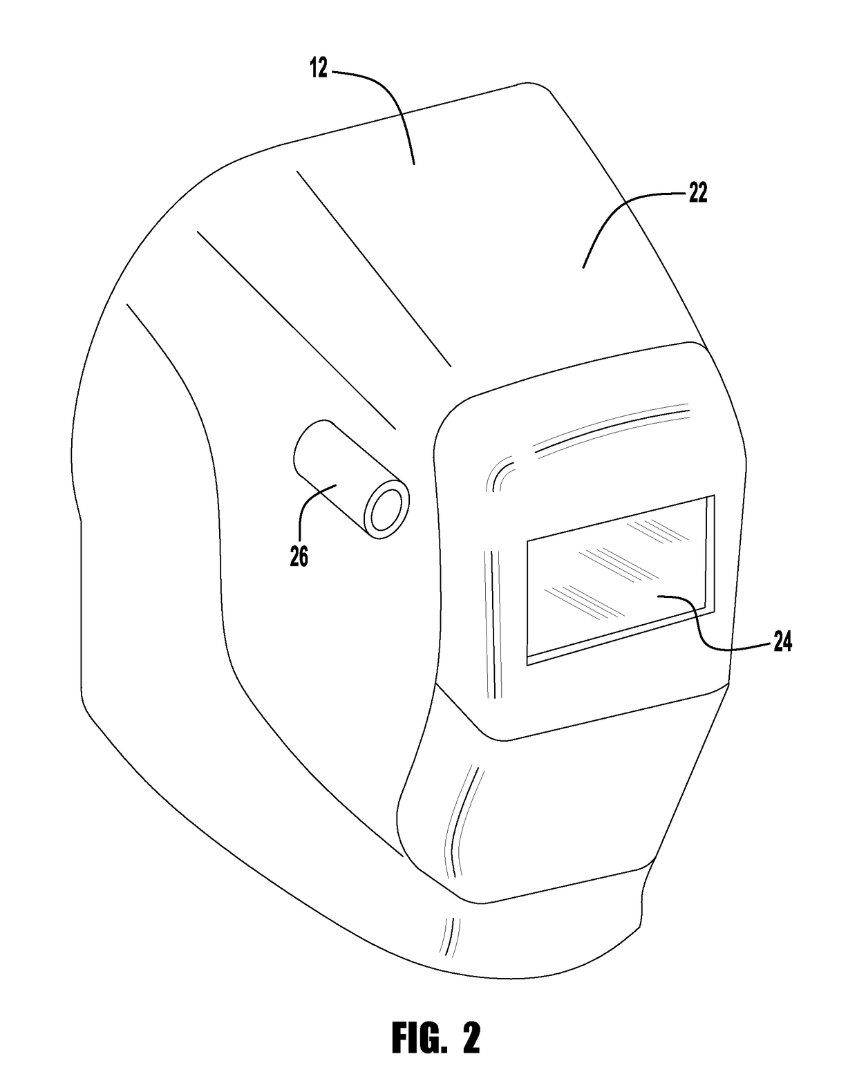 Welding system providing visual and audio cues to a welding helmet with a display