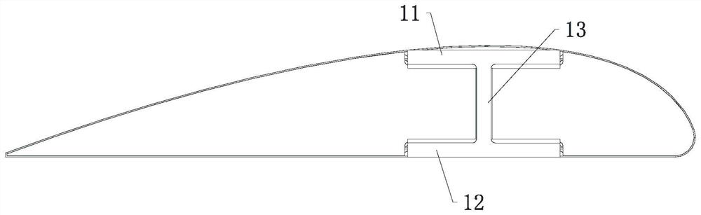 Wing test piece and processing method thereof