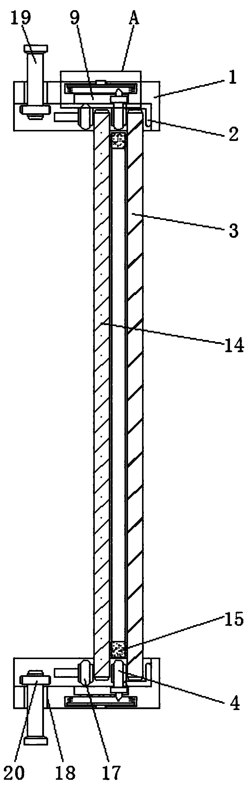 Double-layer curtain wall with locking connection structure