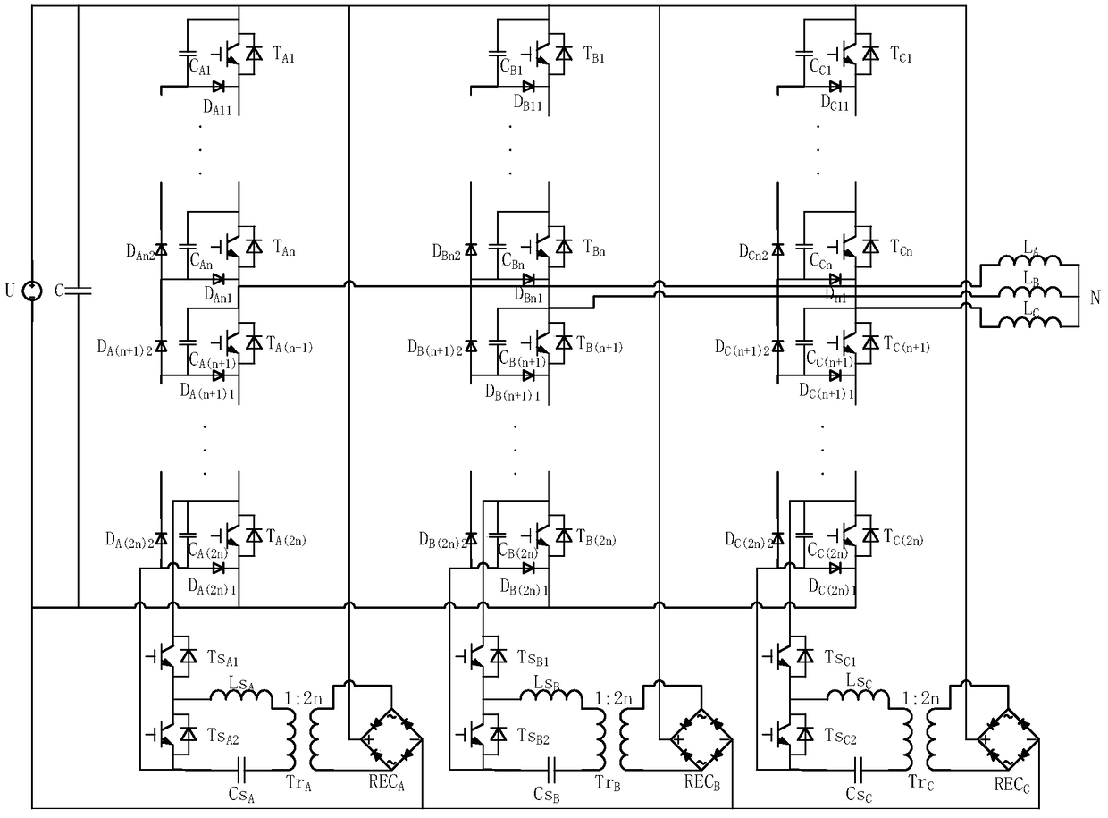 A Diode Clamp Power Switch Series High Voltage Inverter and Its Topological Structure