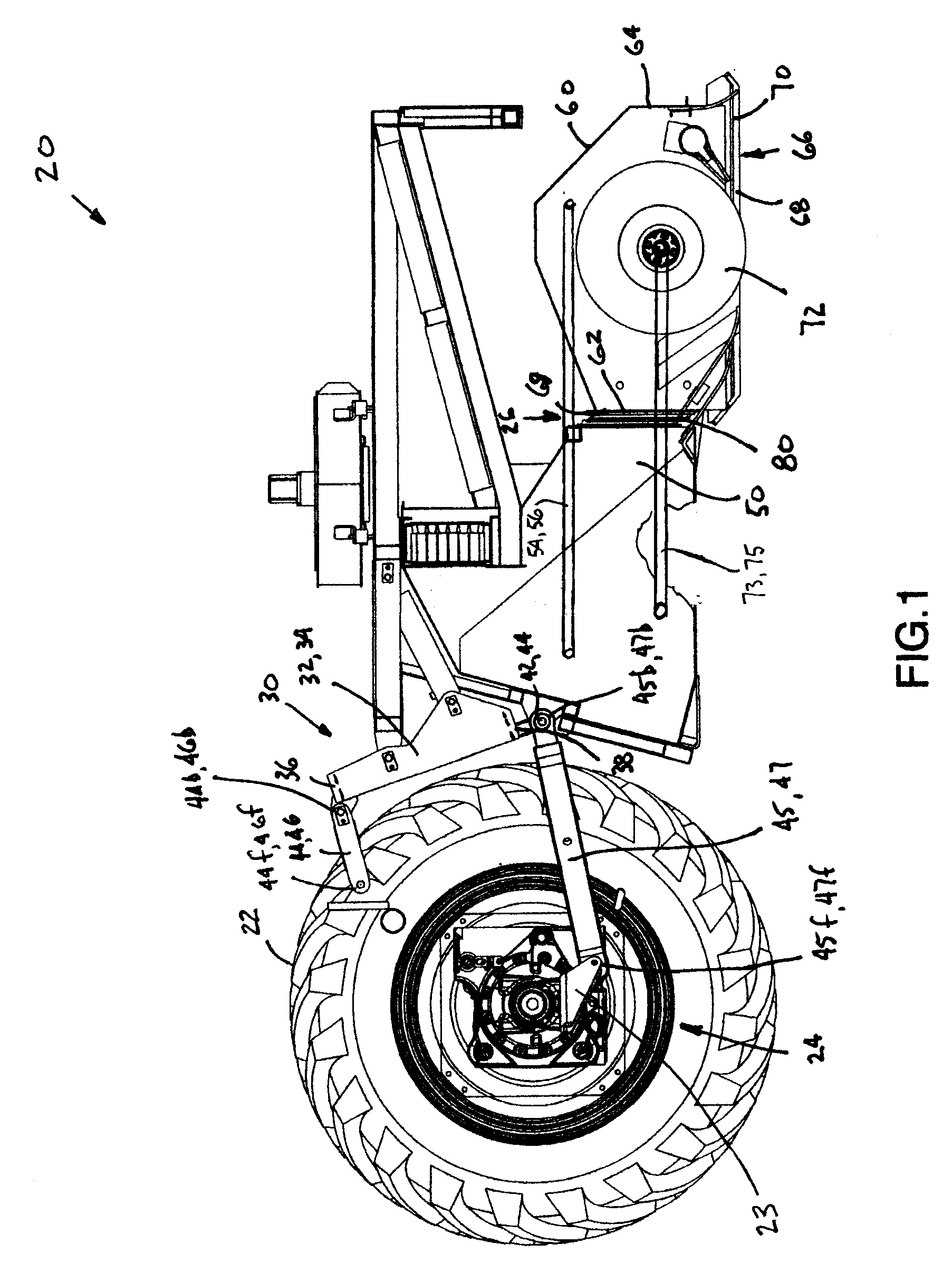Surface tracking sweeping broom apparatus for use with a vehicle