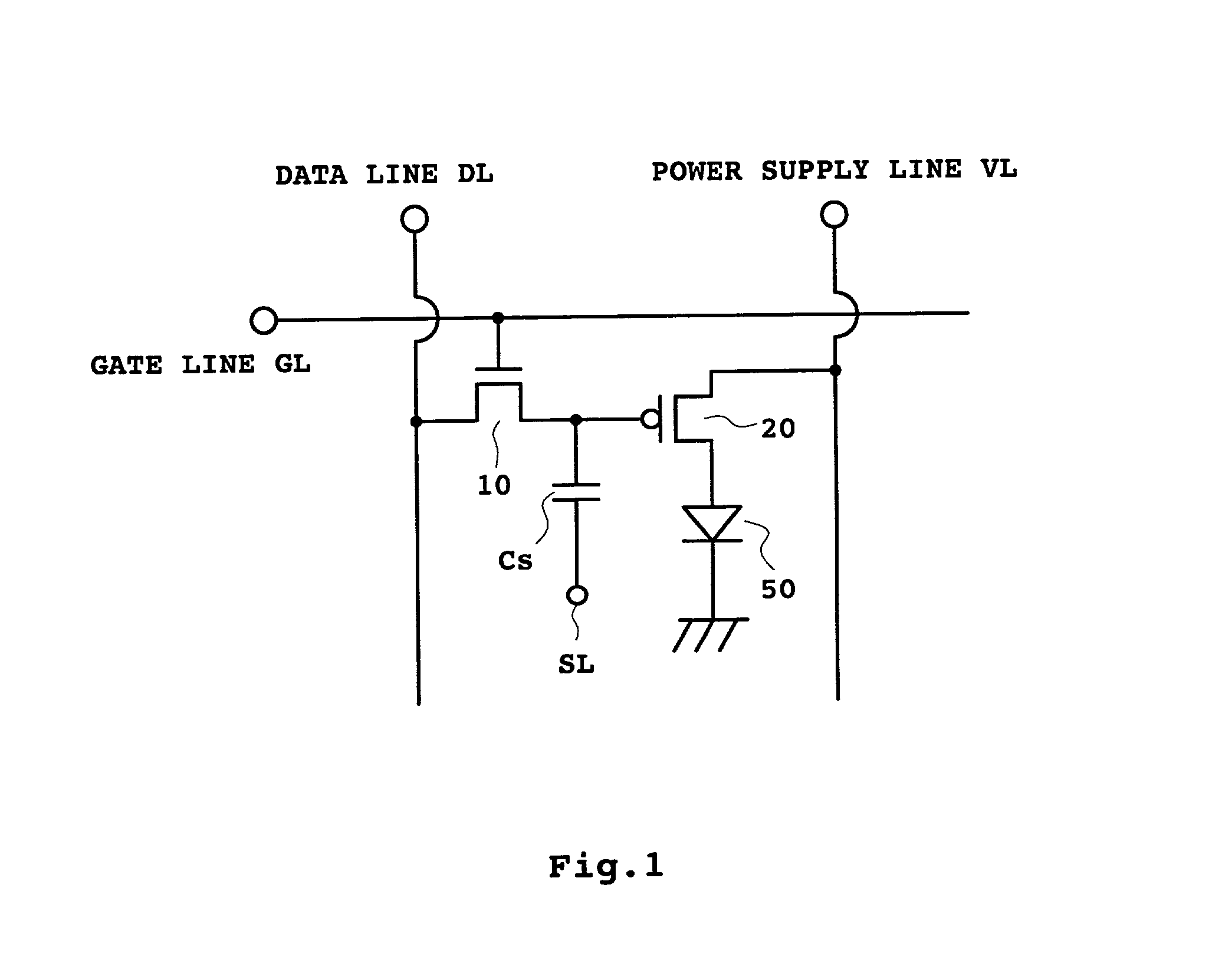 Contact between element to be driven and thin film transistor for supplying power to element to be driven