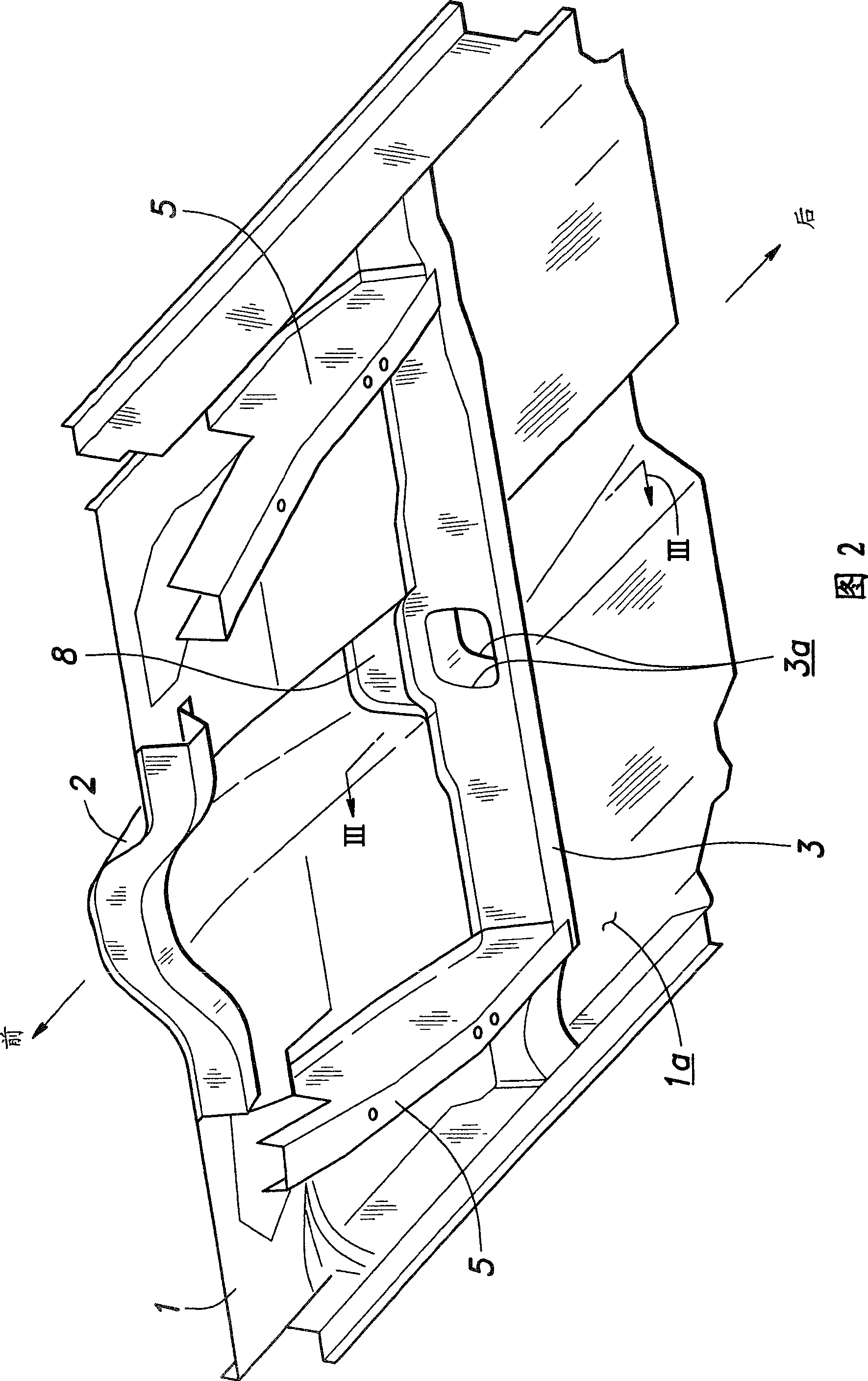 A vehicle floor structure