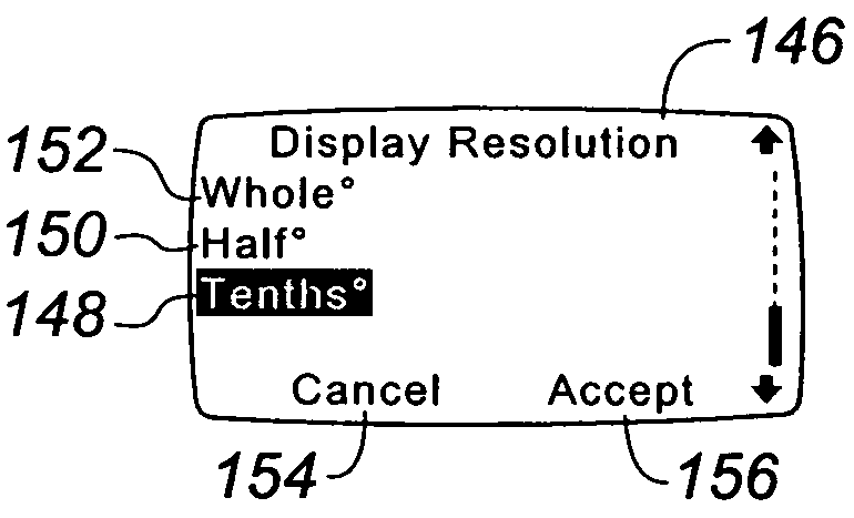 Adjustable display resolution for thermostat